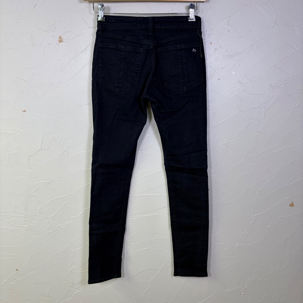 Rag Bone Skinny Jeans Womens 25 No Fade Black Stretch Denim Casual Minimalist